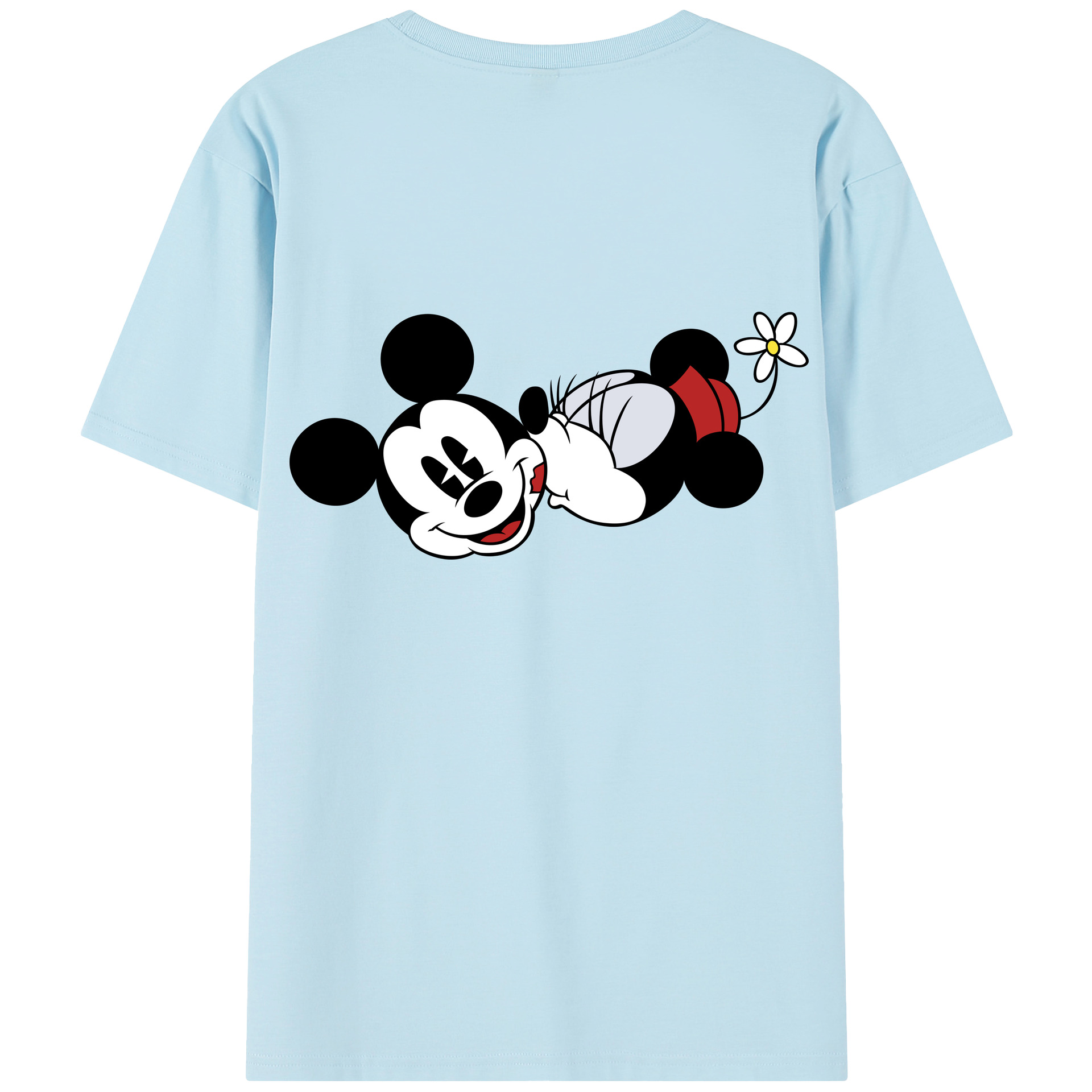 （画像用） ミッキーマウス Mickey Mouse 綿100％半袖Tシャツ（背面プリント）